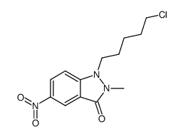1-(5-chloropentyl)-2-methyl-5-nitro-1,2-dihydro-3H-indazol-3-one Structure