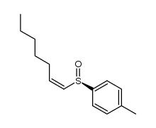 (Z)-(R)S-hept-1-enyl p-tolyl sulfoxide Structure