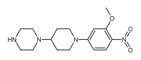 1-{1-[3-(methyloxy)-4-nitrophenyl]-4-piperidinyl}piperazine结构式