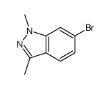 6-bromo-1,3-dimethylindazole Structure