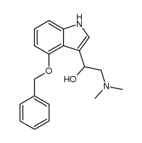 1-(4-benzyloxy-indol-3-yl)-2-dimethylamino-ethanol结构式