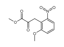 methyl 3-(2-methoxy-6-nitrophenyl)-2-oxopropanoate结构式