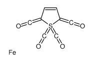 iron,[1,1,5-tris(oxomethylidene)thiophen-2-ylidene]methanone Structure