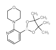 2-吗啉吡啶-3-硼酸频那醇酯结构式