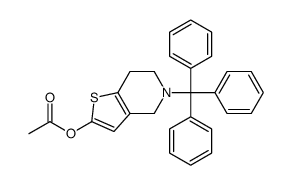 4,5,6,7-四氢-5-(三苯基甲基)-噻吩并[3,2-c]吡啶-2-醇 2-乙酸酯结构式
