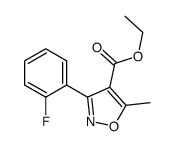 ethyl 3-(2-fluorophenyl)-5-methyl-1,2-oxazole-4-carboxylate Structure
