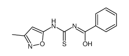 N-[(3-methyl-1,2-oxazol-5-yl)carbamothioyl]benzamide结构式
