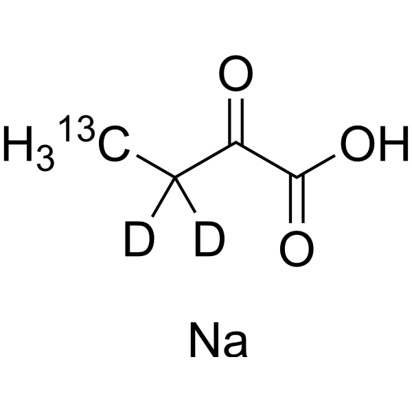 Sodium 2-oxobutanoate-13C,d2结构式