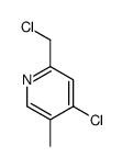 4-chloro-2-(chloromethyl)-5-methylpyridine Structure