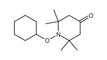 1-cyclohexyloxy-2,2,6,6-tetramethylpiperidin-4-one Structure