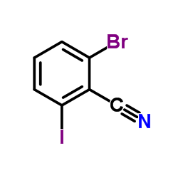 2-溴-6-碘苯腈结构式