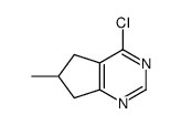 4-chloro-6-methyl-6,7-dihydro-5H-cyclopenta[d]pyrimidine Structure