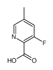 3-氟-5-甲基吡啶-2-羧酸结构式