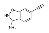 3-amino-2,3-dihydro-1,2-benzoxazole-6-carbonitrile Structure