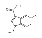 1-ethyl-5-methyl-1H-indole-3-carboxylic acid Structure