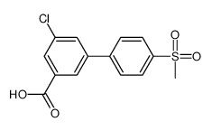 3-chloro-5-(4-methylsulfonylphenyl)benzoic acid Structure