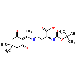 (S)-2-((叔丁氧羰基)氨基)-4-((1-(4,4-二甲基-2,6-二氧代环己基亚基)乙基)氨基)丁酸图片