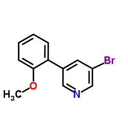 3-Bromo-5-(2-methoxyphenyl)pyridine结构式