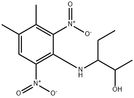 3-((3,4-二甲基-2,6-二硝基苯基)氨基)-2-戊醇结构式