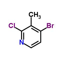 4-溴-2-氯-3-甲基吡啶结构式