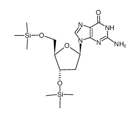3',5'-bis-O-trimethylsilyl-2'-deoxyguanosine Structure