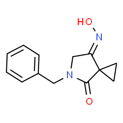(Z)-5-苄基-7-(羟基亚氨基)-5-氮杂螺[2.4]庚-4-酮结构式