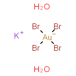 Potassium Tetrabromoaurate(III) dihydrate结构式
