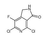 3H-Pyrrolo[3,4-c]pyridin-3-one, 4,6-dichloro-7-fluoro-1,2-dihydro- Structure