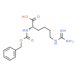 (R)-2-(benzyloxycarbonylamino)-6-guanidinohexanoic acid Structure