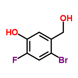 4-Bromo-2-fluoro-5-(hydroxymethyl)phenol Structure
