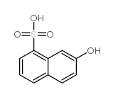 7-hydroxynaphthalene-1-sulphonic acid结构式