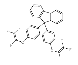 9,9-双(4-三氟乙烯基氧基苯基)芴结构式