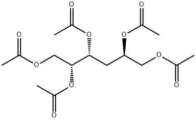 xylo-Hexitol, 3-deoxy-, pentaacetate structure