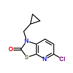 5-Chloro-1-(cyclopropylmethyl)[1,3]thiazolo[5,4-b]pyridin-2(1H)-one Structure