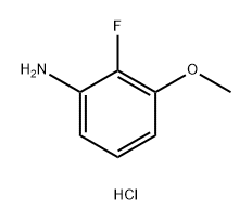 Benzenamine, 2-fluoro-3-methoxy-, hydrochloride Structure