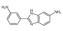 2-(3-氨基苯基)-5-氨基苯并咪唑结构式