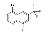 4-bromo-8-fluoro-6-(trifluoromethyl)quinoline Structure