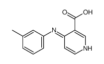 4-(3-methylanilino)pyridine-3-carboxylic acid结构式