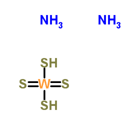 Disulfanyl(dithioxo)tungsten diammoniate Structure