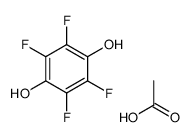 acetic acid,2,3,5,6-tetrafluorobenzene-1,4-diol Structure