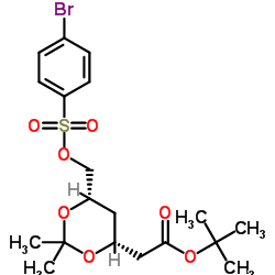 2-Methyl-2-propanyl 6-O-[(4-bromophenyl)sulfonyl]-2,4-dideoxy-3,5-O-isopropylidene-D-erythro-hexonate结构式