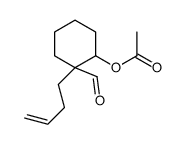 (2-but-3-enyl-2-formylcyclohexyl) acetate结构式
