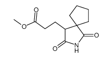 3-(1,3-Dioxo-2-aza-spiro[4.4]non-4-yl)-propionic acid methyl ester结构式