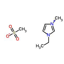 1-乙基-3-甲基咪唑甲磺酸盐结构式