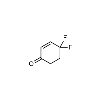 4,4-二氟环己烷-2-烯-1-酮结构式