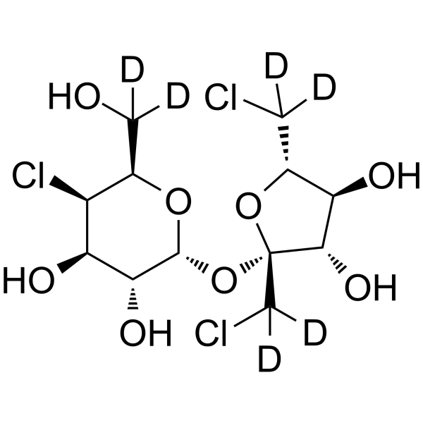 三氯蔗糖-d6结构式