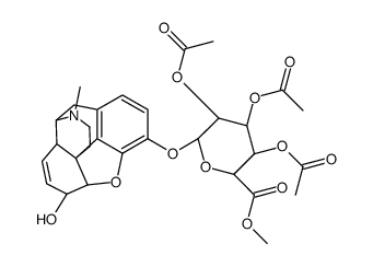 Morphine 3-(Tri-O-acetyl-β-D-glucuronide) Methyl Ester结构式