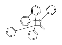 1',3',3'-Triphenylspiro[9H-fluorene-9,2'-azetidin]-4'-one结构式