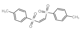 Benzene,1,1'-[(1Z)-1,2-ethenediylbis(sulfonyl)]bis[4-methyl- Structure