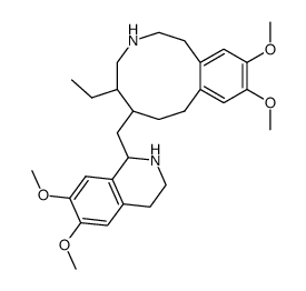 6-(6,7-dimethoxy-1,2,3,4-tetrahydro-isoquinolin-1-ylmethyl)-5-ethyl-10,11-dimethoxy-1,2,3,4,5,6,7,8-octahydro-benzo[d]azecine Structure